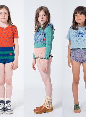 正品特惠 BBRZ西班牙bobo choses 女童柔软针织短裤 爆款