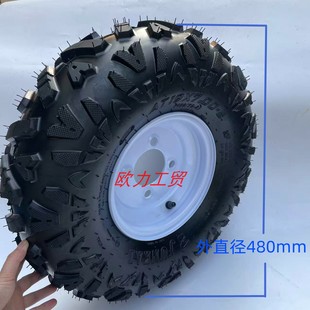 越野车轮胎宽胎19X7 8寸对角10轮毂三轮车后桥改宽胎 8轮胎18X9.5