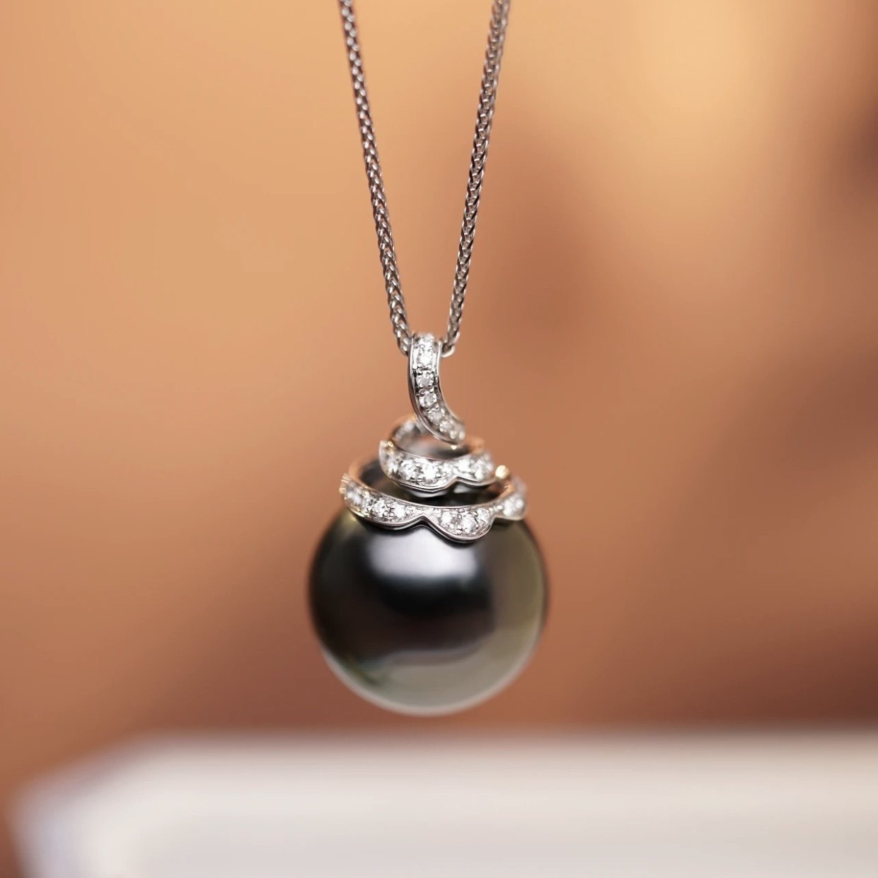 PT900铂金锆石配件10-14mm天然海水珍珠DIY吊坠空托别致丝带设计,珠宝/钻石/翡翠,颈饰,淘宝优惠券,粉丝福利购,淘宝优惠卷