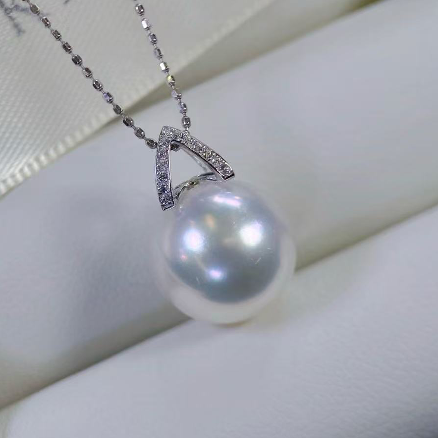 铂金PT900锆石9-13mm天然海水珍珠吊坠配件热巴经典圆形裸珠空托,珠宝/钻石/翡翠,颈饰,淘宝优惠券,粉丝福利购,淘宝优惠卷