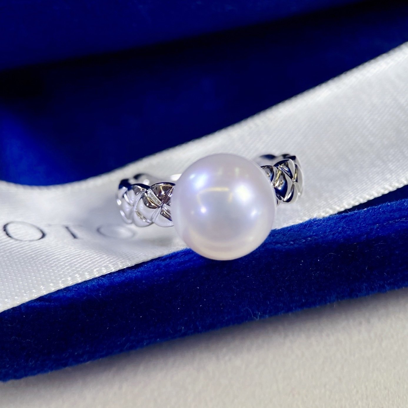 PT900铂金配件9-10mm天然珍珠DIY戒指空托经典光版菱格小香风设计,珠宝/钻石/翡翠,手饰,淘宝优惠券,粉丝福利购,淘宝优惠卷