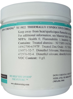 道康宁TC-5022导热硅脂显卡LED灯具散热膏导热胶 导热膏导热率4.0