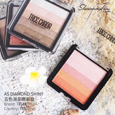 泰国treechada四色眼影盘大地色系珠光哑光ins超火小众眼影彩妆盘