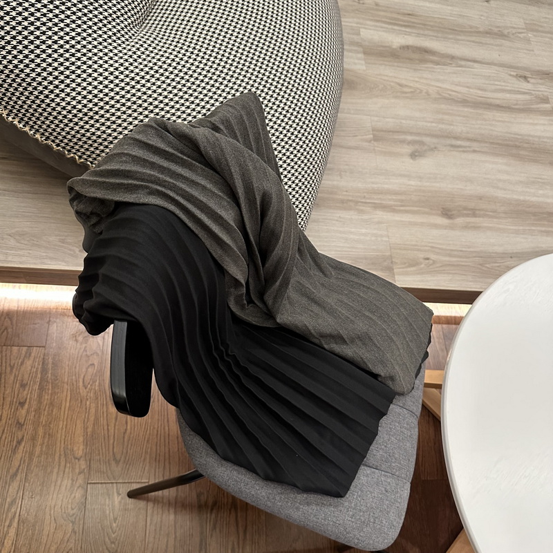 中长A字裙简约复古A字半身裙