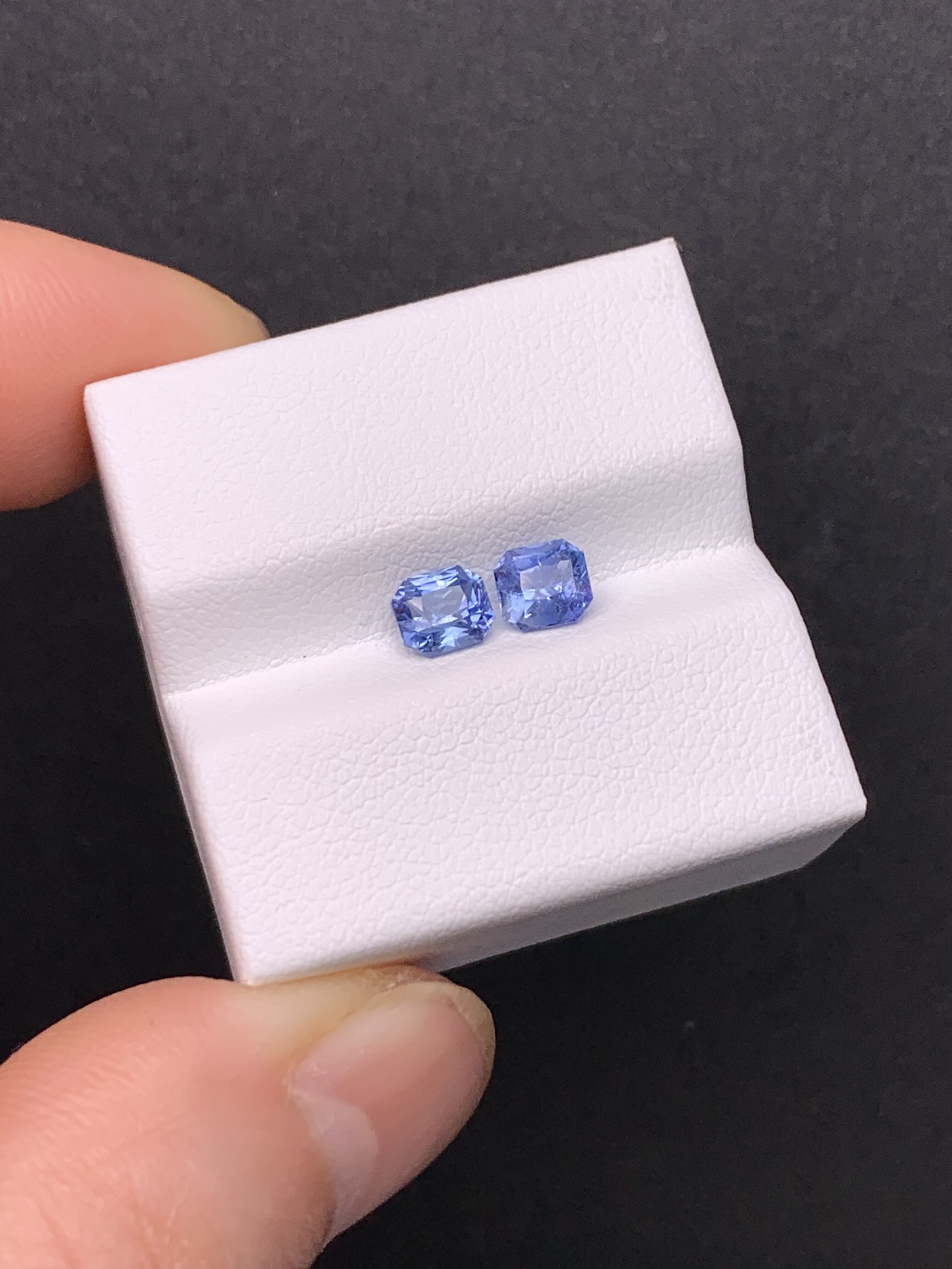 1.19克拉一对 斯里兰卡天然老烧矢车菊蓝宝石 耳钉料（0110）,珠宝/钻石/翡翠,裸石,淘宝优惠券,粉丝福利购,淘宝优惠卷