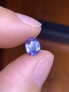 1.05克拉 斯里兰卡天然无烧长春花色紫蓝宝石（0206）
