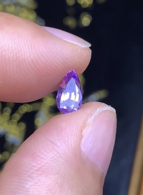 自家矿出 1.13克拉 斯里兰卡天然无烧薰衣草紫色蓝宝石 （1207）