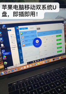 盘 U盘随身移动MacOs苹果电脑win双系统安装 iMac air pro即插即用