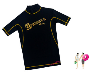 外销原单休闲男士 游泳衣上衣防晒衣沙滩成人冲浪服浮潜速干温泉