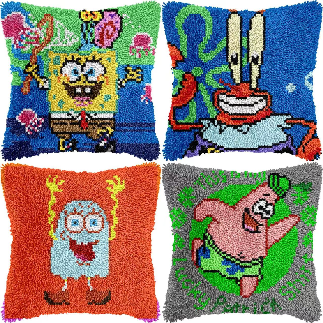 彩印家用海绵宝宝抱枕厂家直销