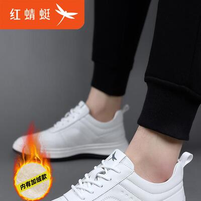 红蜻蜓透气男鞋休闲小白鞋板鞋