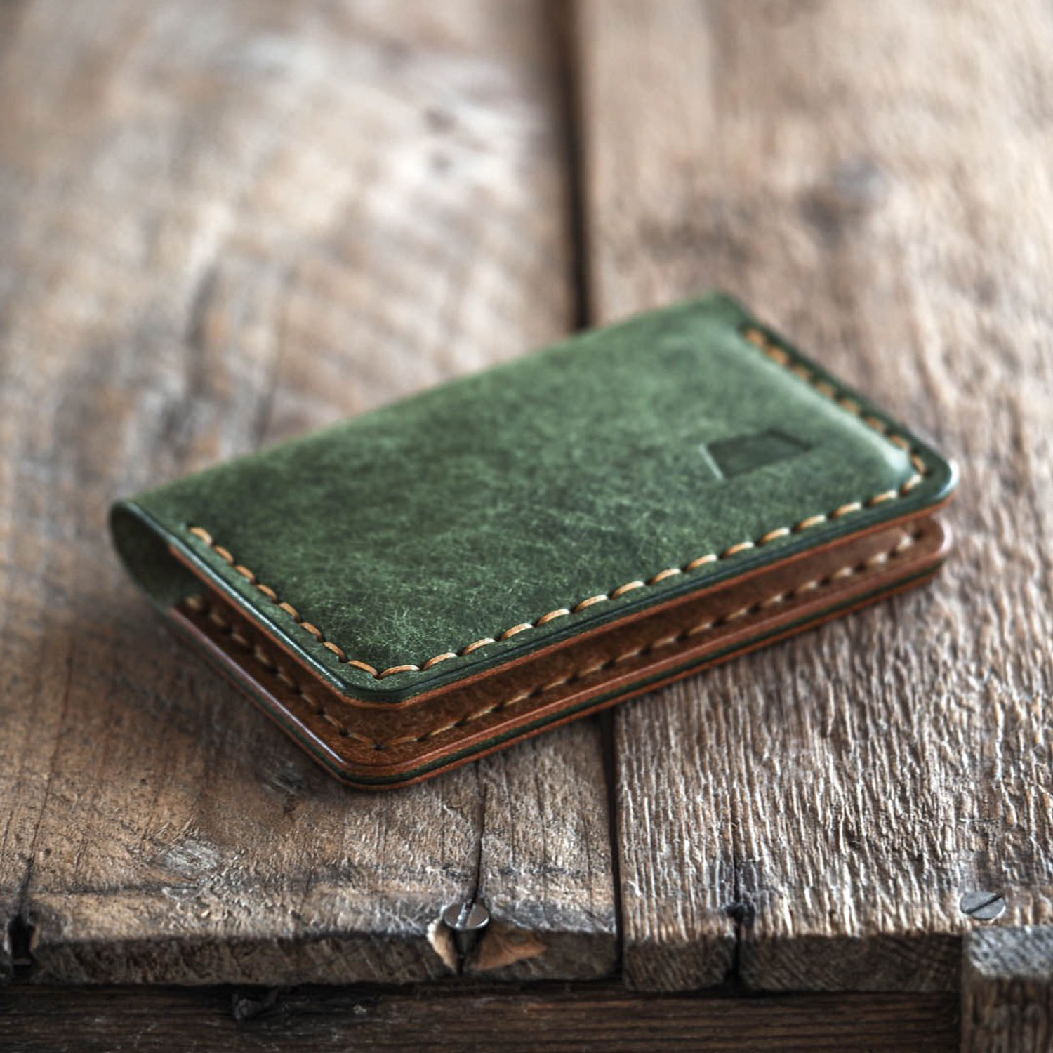 芬兰原产 LUAVA 手工制作 EDC意大利头层牛皮卡包钱包 Journeyman