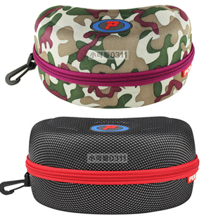 POLISI 成人儿童男女滑雪镜盒子 偏光滑雪镜盒眼晴盒携带收放方便