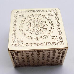 纯铜方章 全铜印章 佛印三宝印章 铜印鉴 6面刻字 佛法僧宝