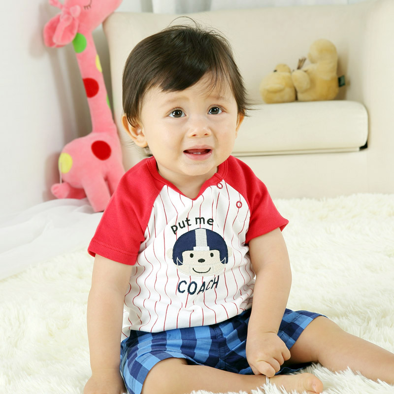 卡特思儿童短袖宝宝圆领衣服