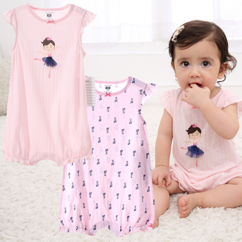 卡特思平角哈衣儿童夏季爬服