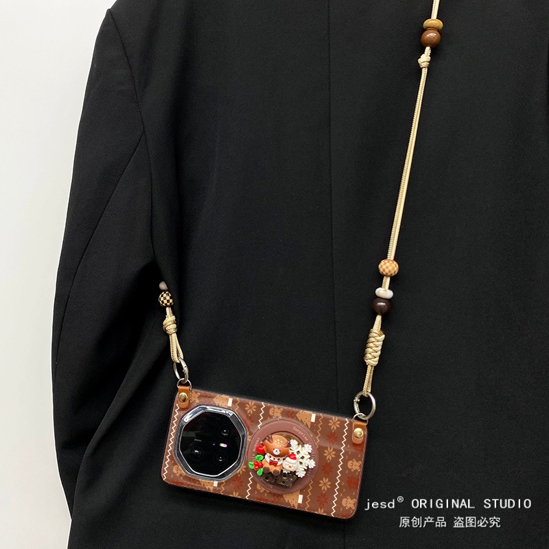 圣诞麋鹿磁吸支架全包防摔适用于华为mate60非凡大师手机壳mate70pro保护套MATE70RS保时捷高级感外壳