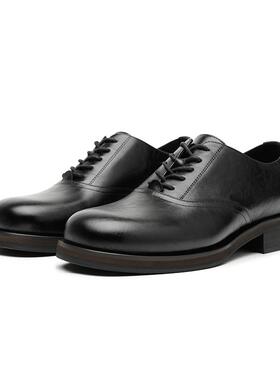 DESERTO平替 男女同款厚底德比鞋英伦风方头皮鞋增高商务正装鞋子