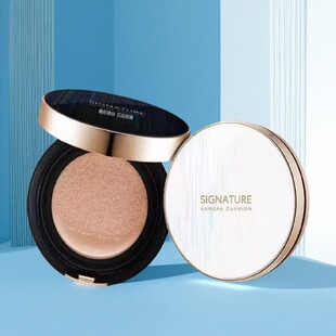 谜尚幻金凝彩极光水润气垫粉凝霜BB霜粉底液遮瑕轻薄不卡粉正品