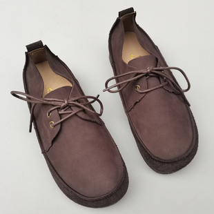 真皮纯皮森女鞋外贸软底头层牛皮系带百搭复古休闲原单手工鞋夏季