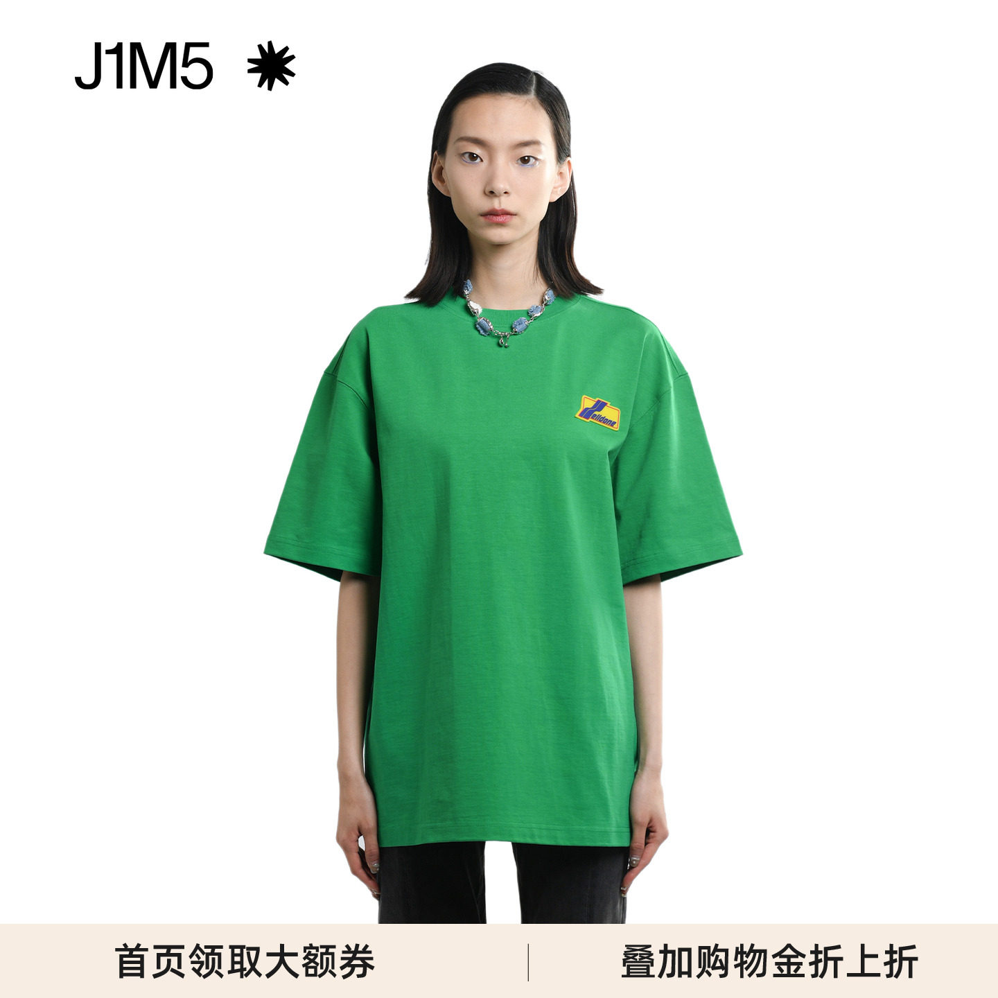 韩国基础款标志短袖设计师男女