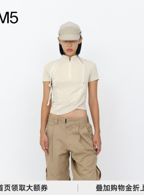 J1M5买手店 HYEIN SEO 24春夏 不规则剪裁立领POLO 设计师品牌