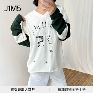 FOUND 现货 25秋冬 小V领长袖 设计师品牌 T恤 正品