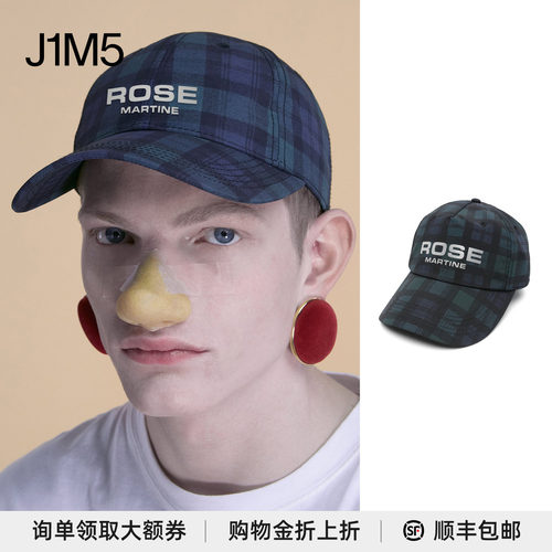 25春夏格纹鸭舌帽设计师品牌