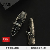 Ann Demeulemeester 25秋冬 J1M5买手店 盘扣牛皮芭蕾舞鞋