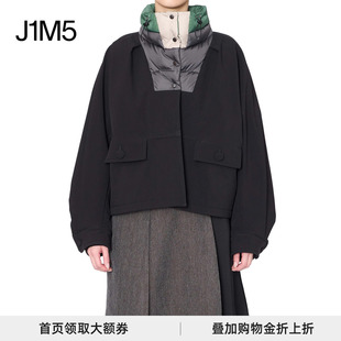 充绒立领拼接短外套 25秋冬 设计师品牌 KOLOR J1M5买手店