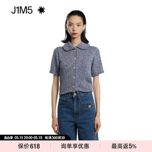 针织衬衫 授权店女 22SS J1M5买手店 半袖 春夏新款 EENK 上衣短袖