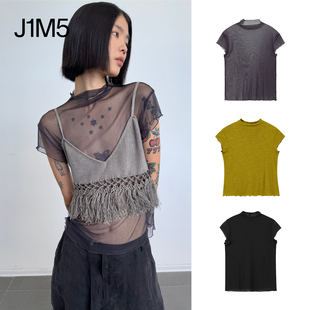 26春夏 打底衫 Evanescent 轻薄透明半袖 上衣女 Top COTEMP