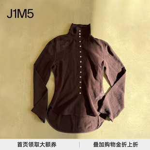 25春夏 J1M5买手店 YANG GUI 不对称下摆纽扣上衣 SAMUEL