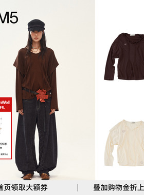 【正品授权】MEDIUM WELL 25秋冬 羊毛桑蚕丝系带长袖 设计师品牌