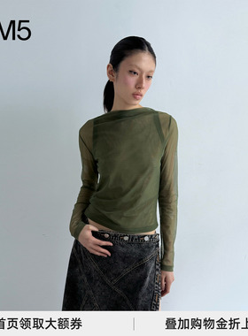 J1M5买手店 RIZ POLI 25春夏 长袖双向网眼上衣 设计师品牌