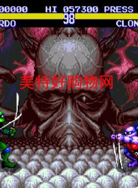 激龟快打忍者激龟4代忍者神龟世嘉游戏卡16位MD黑卡