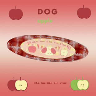 猫头但是鹰原创会动的发夹醋酸发夹边夹苹果狗狗海豚发夹创意礼物