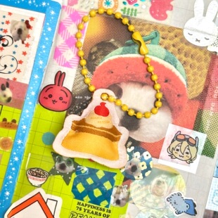 猫头但是鹰原创迷你针织双面填充挂件焦糖布丁薄荷巧克力