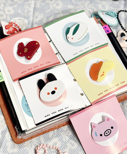 猫头但是鹰原创mini迷你醋酸小发夹边夹兔兔发夹小猪发夹