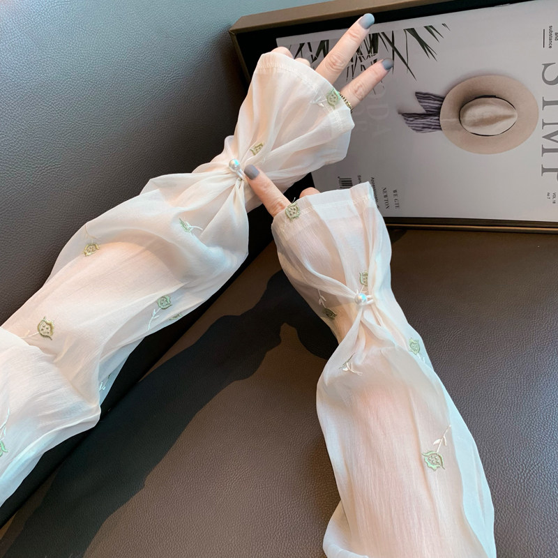 冰袖夏季防晒手套户外护臂手臂袖防紫外线骑车开车袖珍珠冰丝袖套,服饰配件/皮带/帽子/围巾,防晒袖套,淘宝优惠券,粉丝福利购,淘宝优惠卷