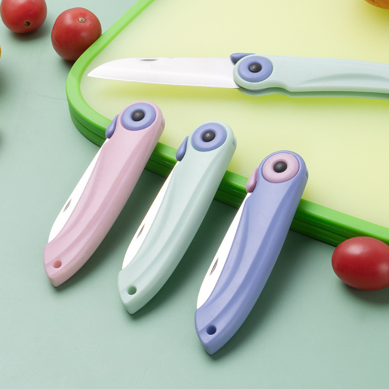 不锈钢折叠水果刀便携瓜果刀宿舍