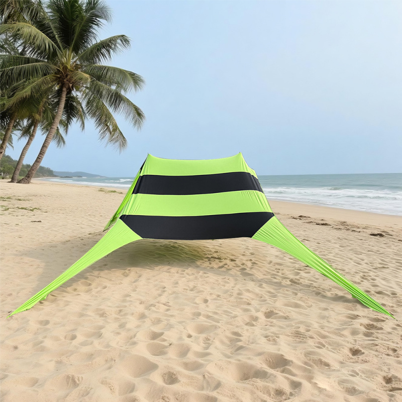 跨境厂家户外沙滩莱卡天幕露营帐