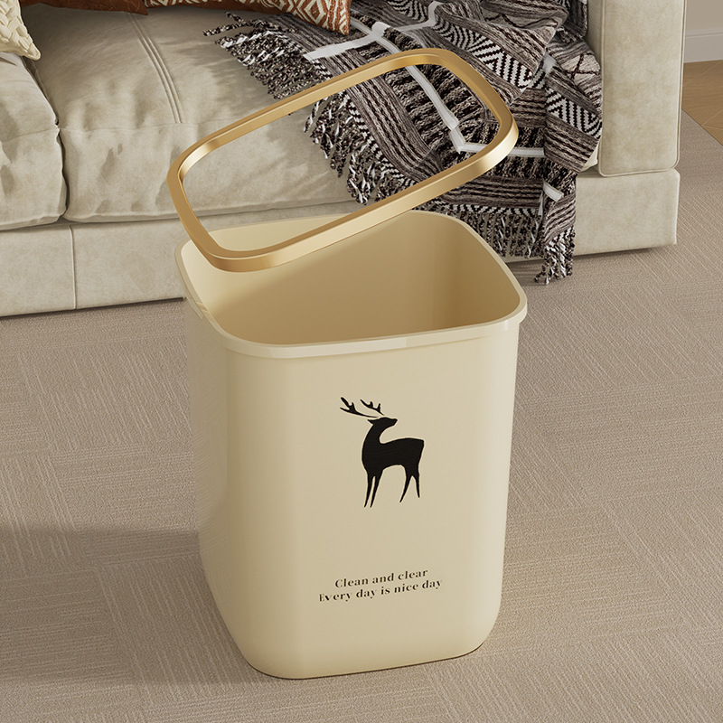 家用轻奢款客厅大容量纸篓厨房卫