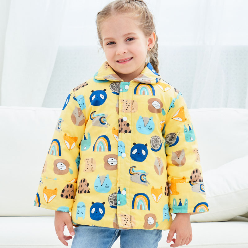 宝宝手工棉衣纯棉花婴儿棉服儿童棉袄棉裤套装男小孩冬季加厚内胆