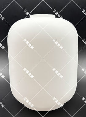 灯罩沙白白色磨砂15*19玻璃外罩中式外壳吊灯原顶灯具灯饰冬瓜罩