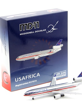 Phoenix 11957 USAfrica MD-11 N1757A 成品客机模型 1/400