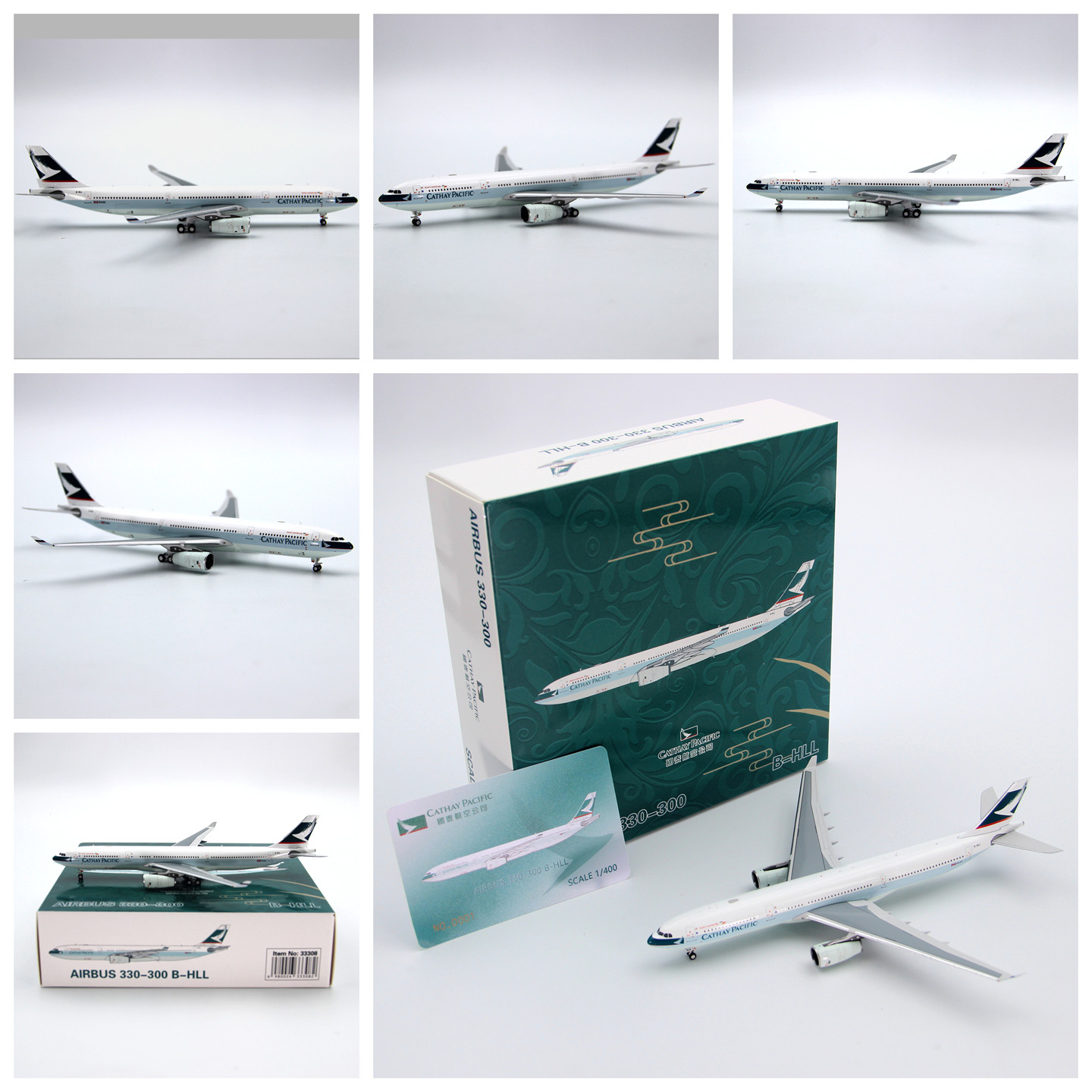 国泰A330-300B-HLL1/400模型图片