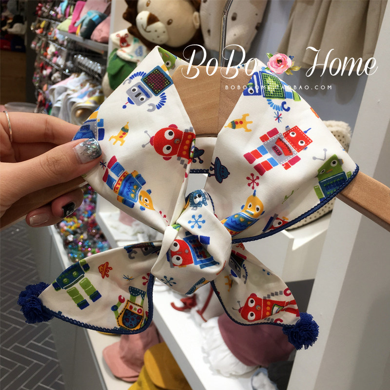 韩国bebeprince卡通花朵领巾