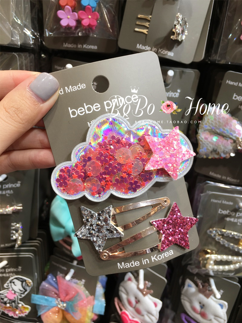 韩国女宝宝可爱风边夹儿童发饰