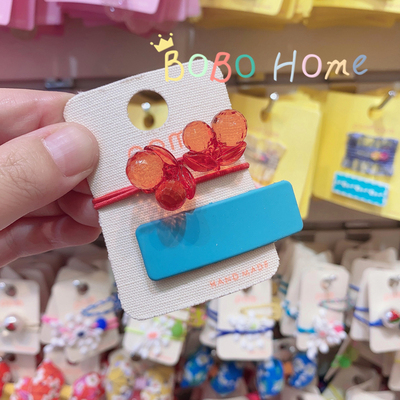 韩国时尚风水晶球果冻色儿童发饰